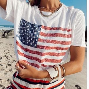 Show Me Your Mumu Flag TShirt (xs)